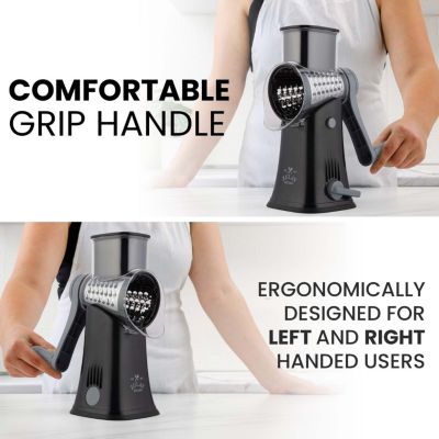 Rotary Cheese Grater with 5 Interchangeable Stainless Steel Blades