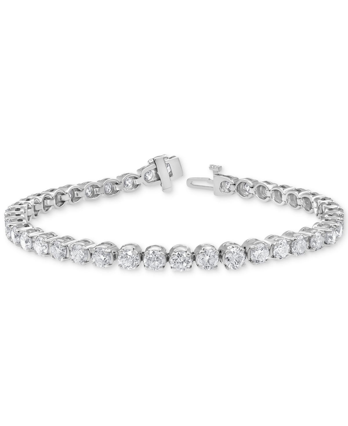 MACY'S DIAMOND LINK BRACELET (8 CT. T.W.) IN 14K WHITE GOLD 