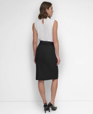 DKNY Women's Front-Slit Pencil Skirt 