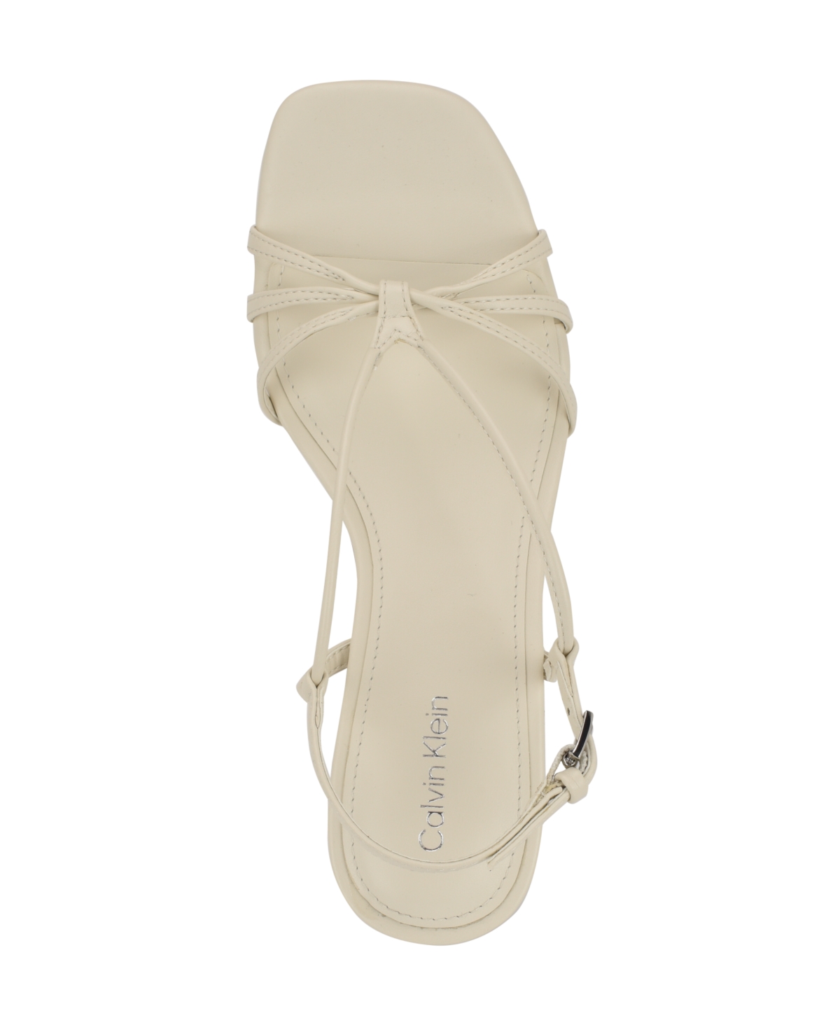 Calvin Klein Poeta 2 Strappy Sandal In Ivory