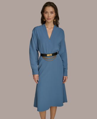 chinese dress ladies Long Sleeve Double Breasted Maxi Coat Dress | Gown
