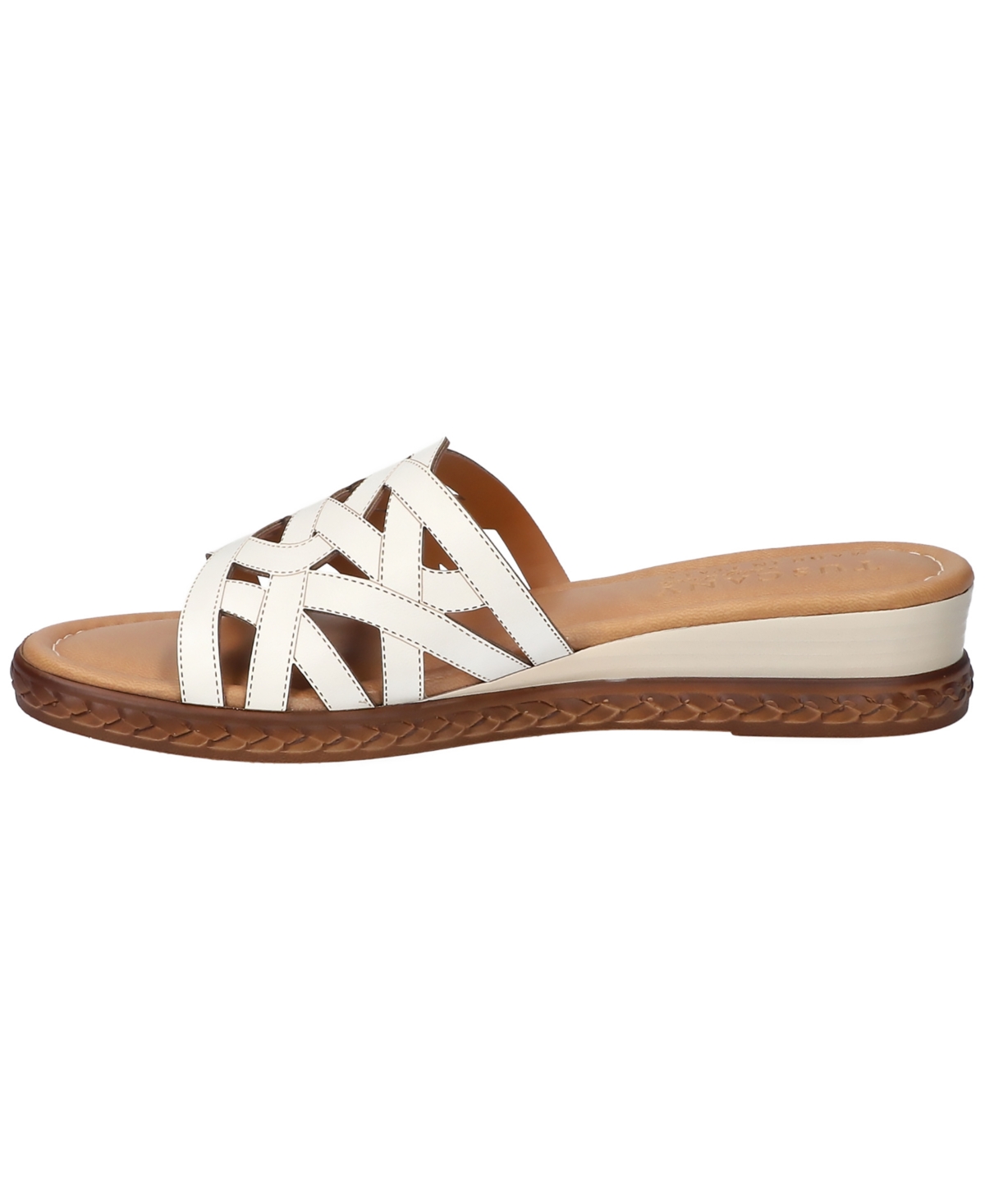 Shop Easy Street Women's Edda Wedge Heel Sandals In White