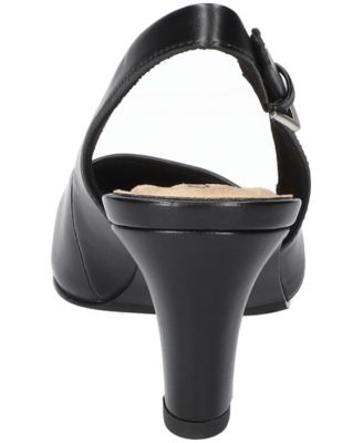 Ritsa Square Toe Slingback Pumps