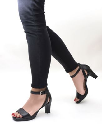 Ro Square Toe Heeled Sandals