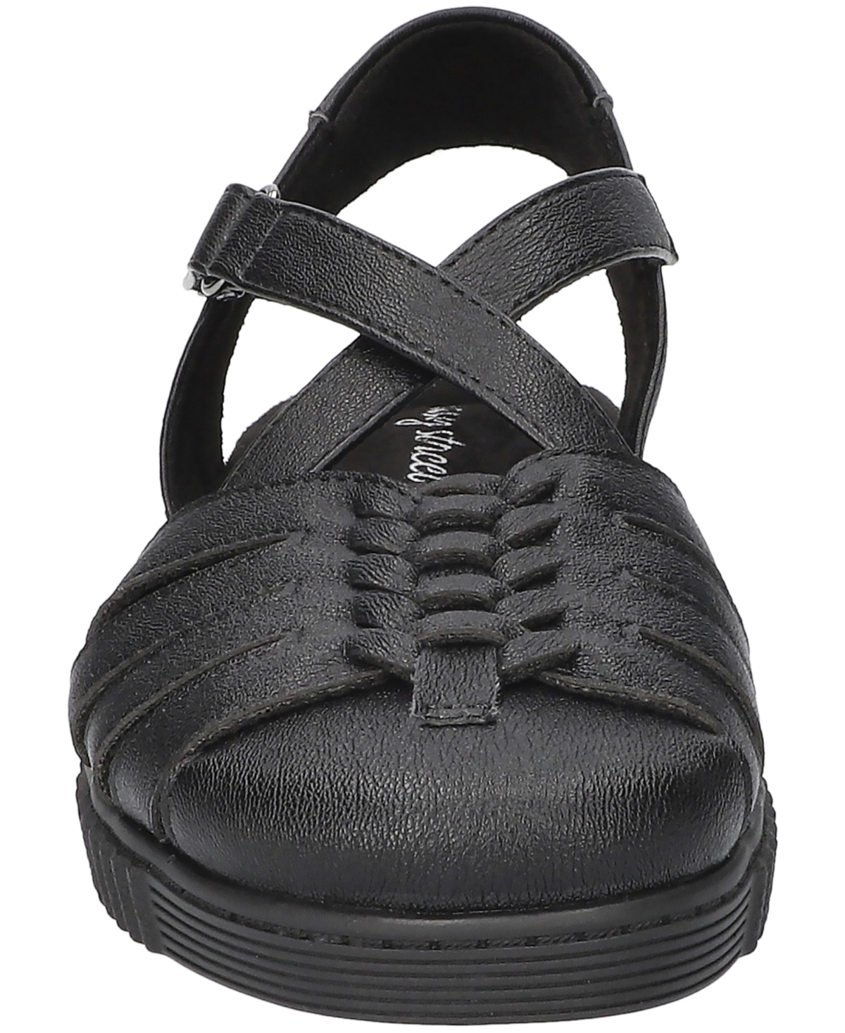 Easy Street Women's Hue Round Toe Flats In Black