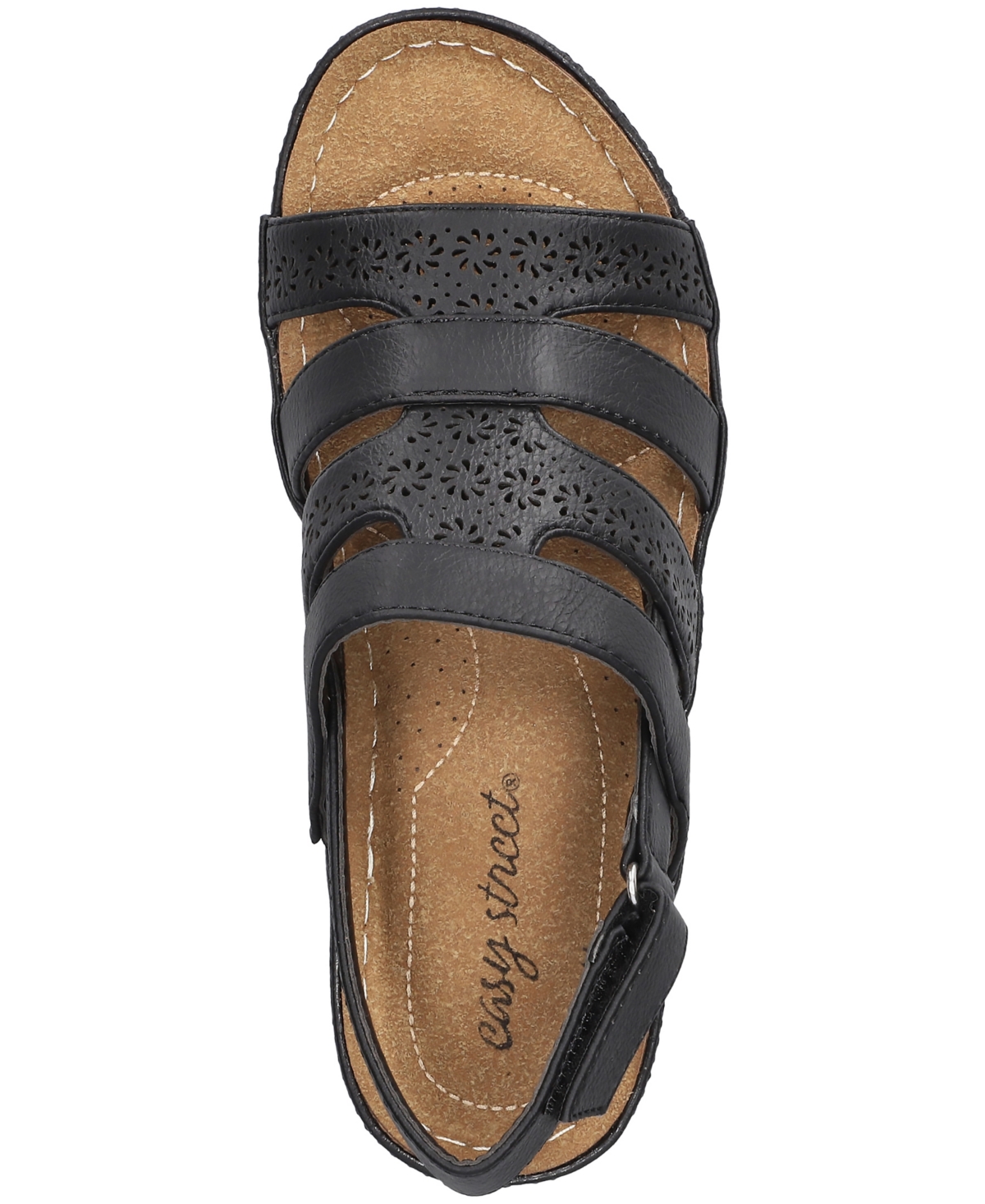 EASY STREET WOMEN'S ALEXI SLINGBACK WEDGE SANDALS 