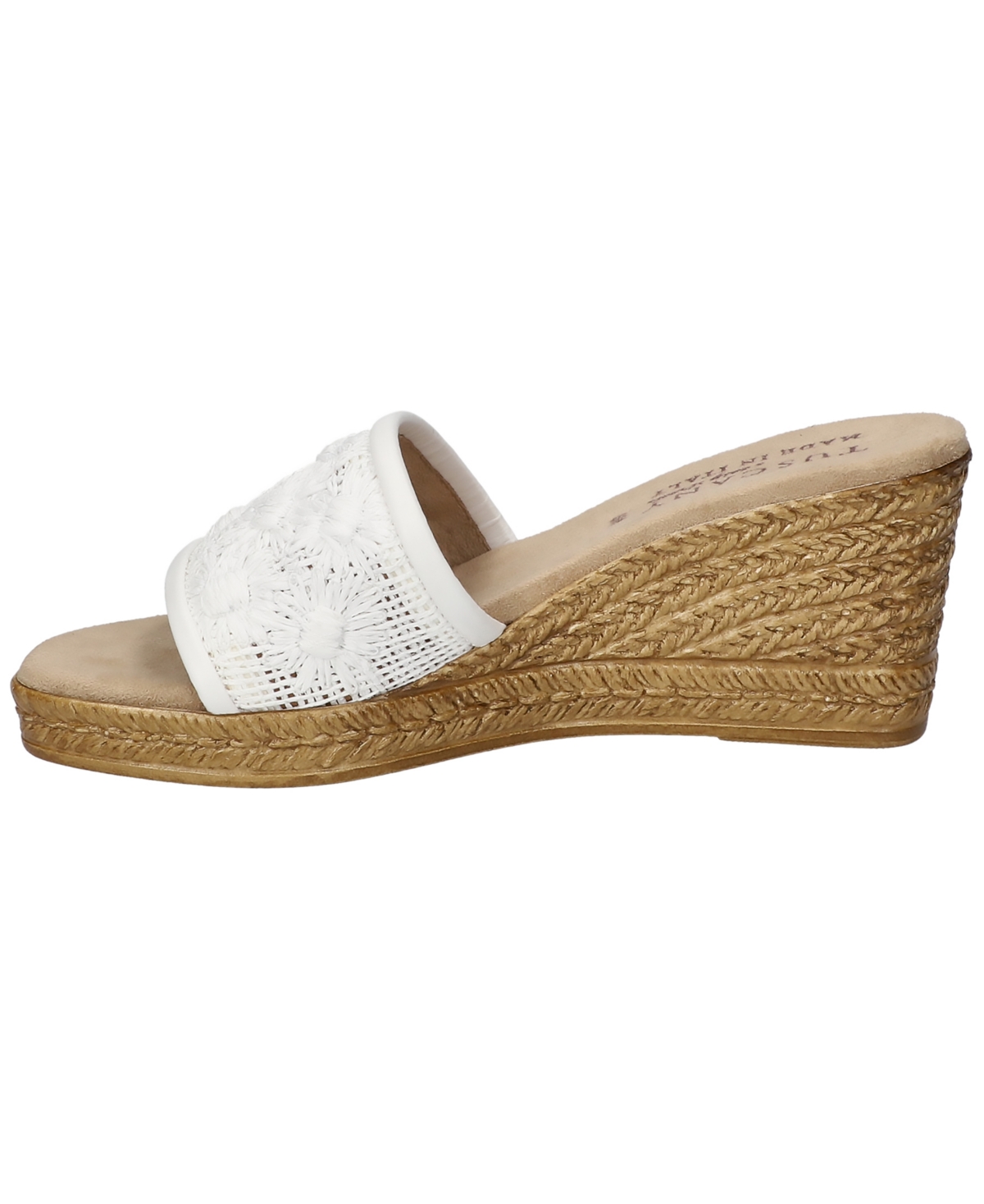 Shop Easy Street Women's Ricci Wedge Heel Sandals In White