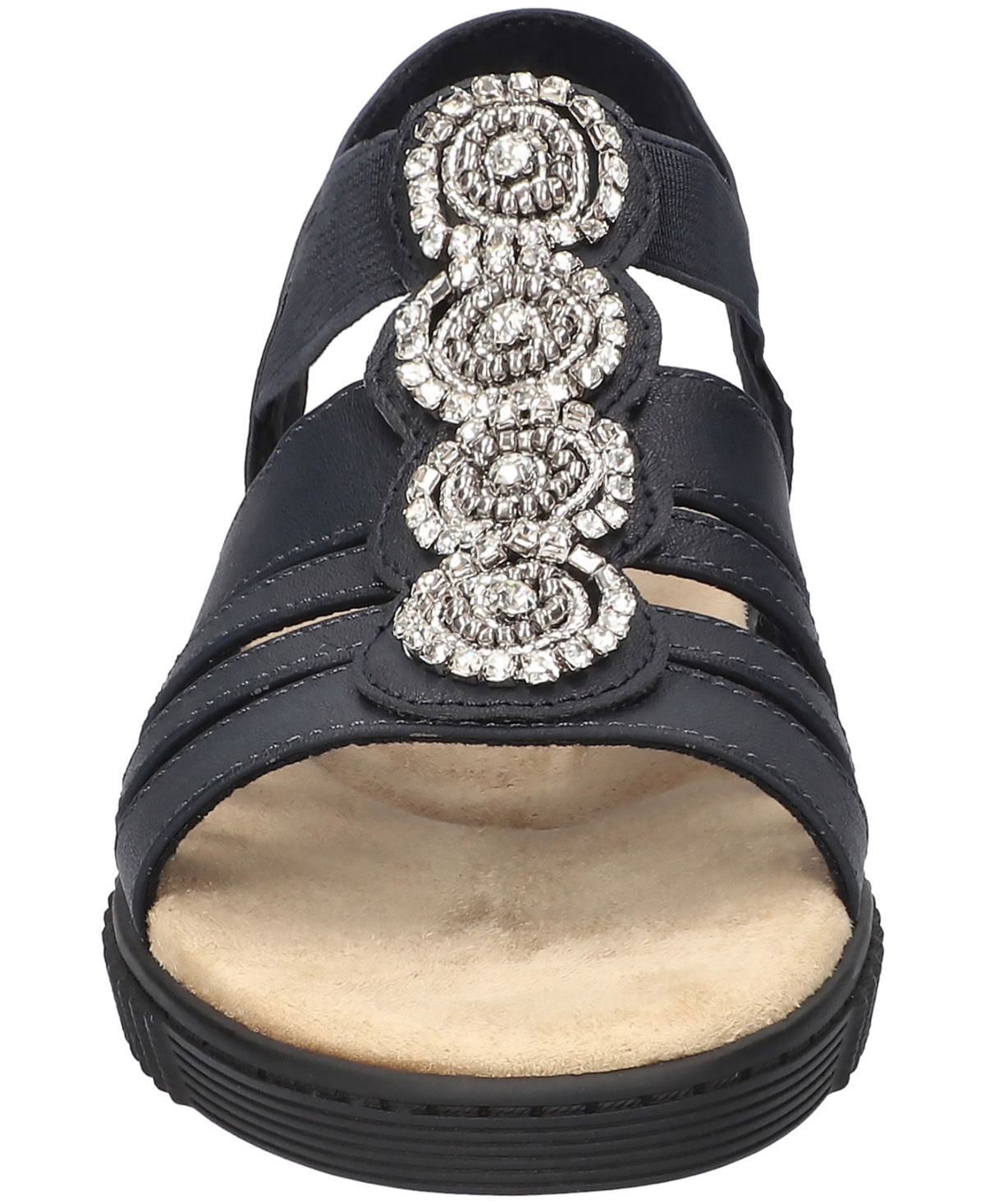 Shop Easy Street Women's Samira Slip-on Platform Sandals In Navy