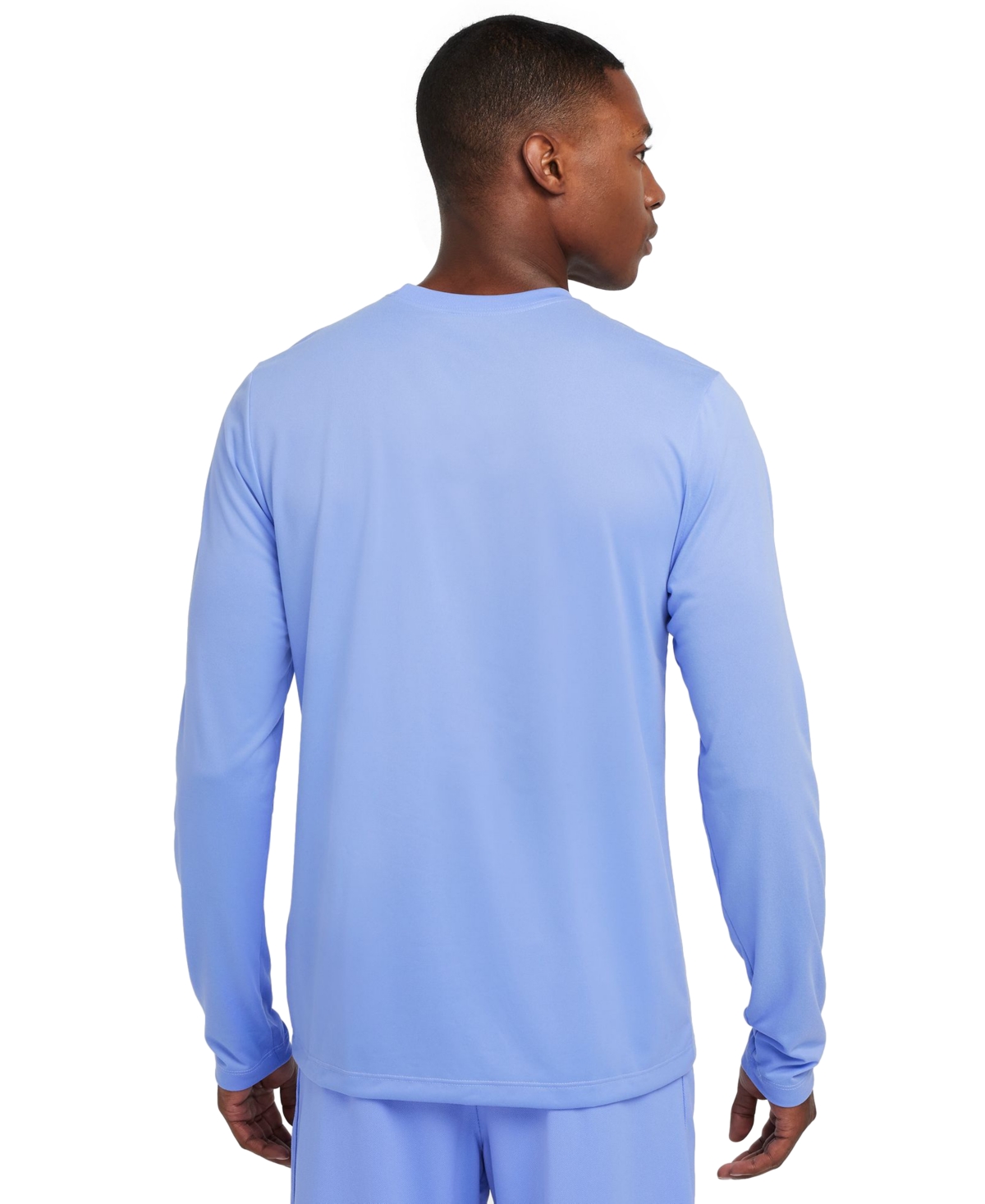 Nike Men's Relaxed-Fit Long-Sleeve Fitness T-Shirt -whi
