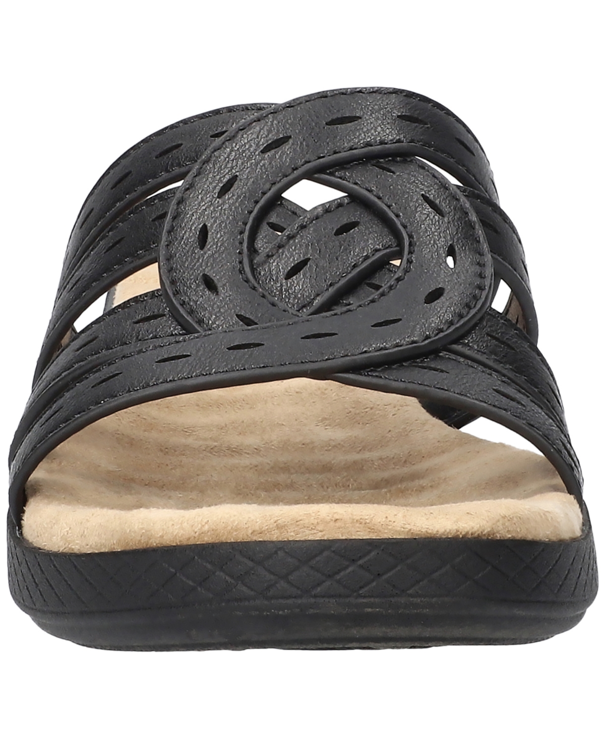 Shop Easy Street Women's Cammie Slide Slip-on Sandals In Black