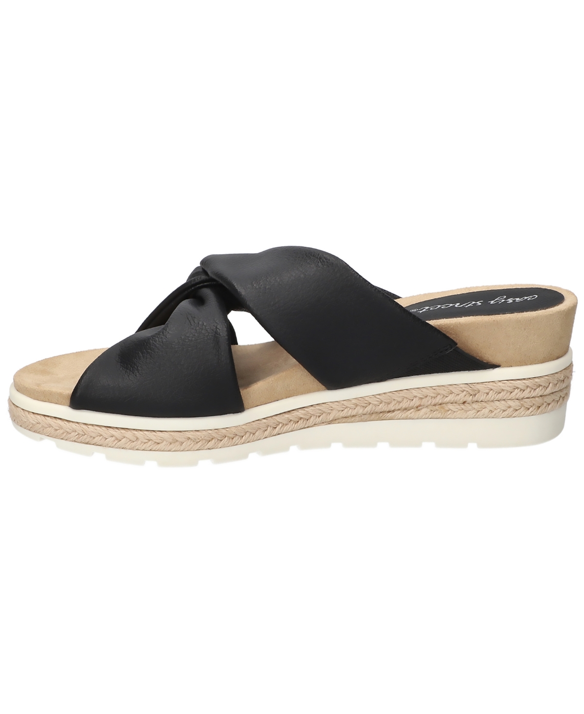 Shop Easy Street Women's Ja Wedge Heel Sandals In Black