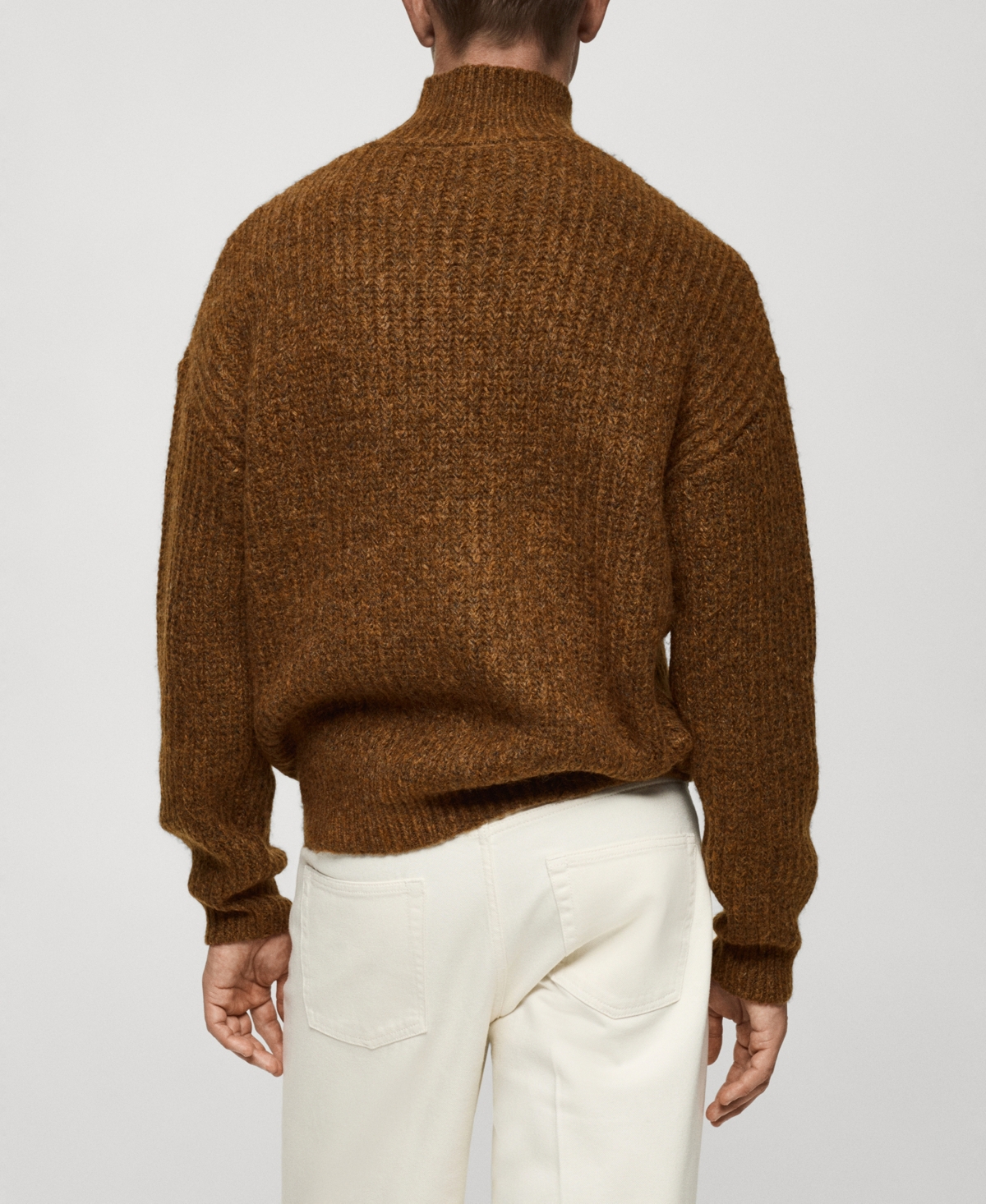 Mango Men's Ribbed-Knit Sweater
