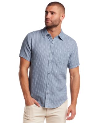 Weatherproof Vintage - Men's Regular-Fit Double-Layer Check Dobby Button-Down Shirt