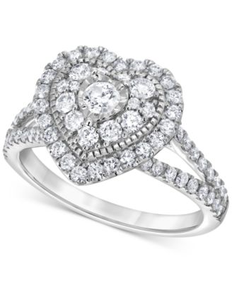 Macy's - Diamond Heart Ring (1 ct. t.w.) in 10k White Gold