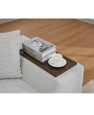 2 Piece Boucle Cloud Sofa Set, Upholstered Sofa Set, Modern 3 Seater and 2 Seater Sofa with MDF End Table for Living Room, Apartment,3+2 couch,Boucle, Light Gray