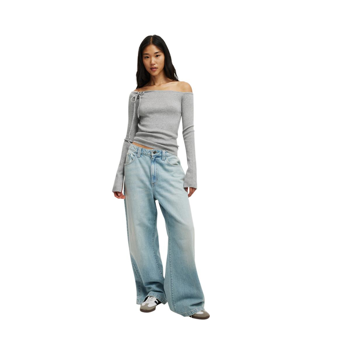 Cotton On Women's Everfine Asymmetric Long Sleeve Sweater
