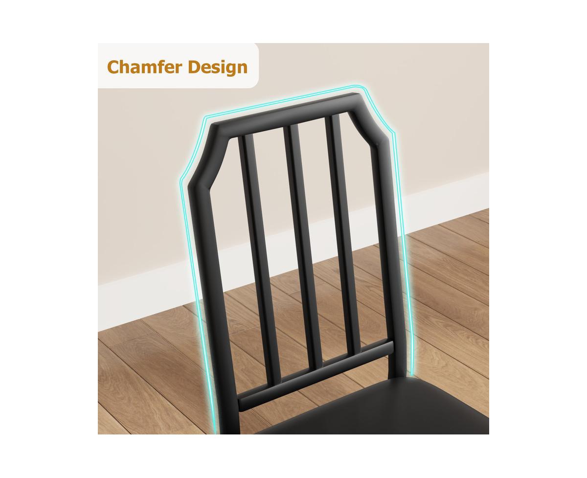 gaomon 5 Pieces Dining Table Set for 4, Dining Room Table Set for 4, Small Kitchen Table for 4 with Upholstered Chairs,Dinner Table Set for 4, Kitchen