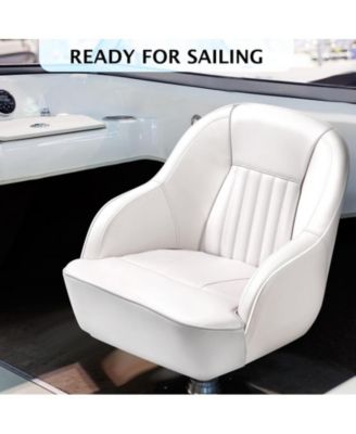 Pontoon Boat Seat,Captain Bucket Seat With Thickened Sponge Padding,Boat Captains Chairs,Fishing Boat Seats, Boat Bucket Seat for Fishing Boat, Sightseeing Boat, Speedboat, Canoe, 1-Piece