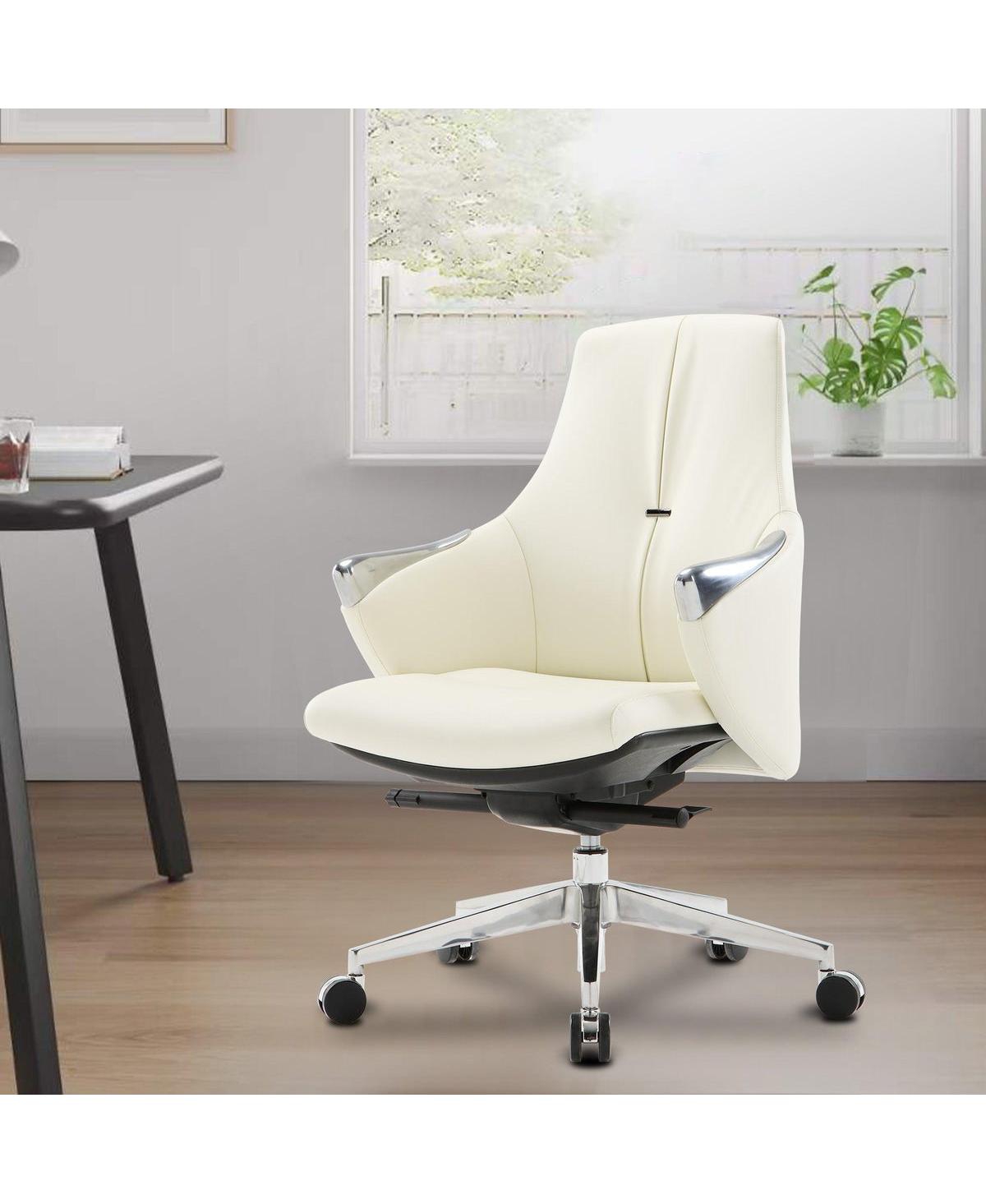 Slickblue Ergonomic Executive Office Chair Adjustable Height Leather Chair with Tilt Function for Comfort