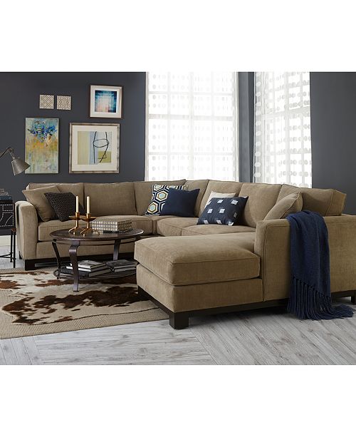 Furniture Kenton Fabric Sectional Living Room Furniture Collection
