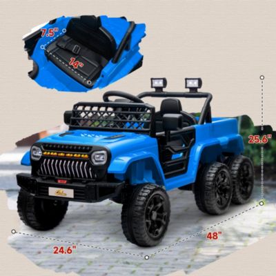 12V Kids Electric Car w/ 2WD/4WD Switch, Remote Control, Camouflage