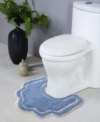 Allure Bathroom U-Shape Contour Toilet Rug, 20" x 20"