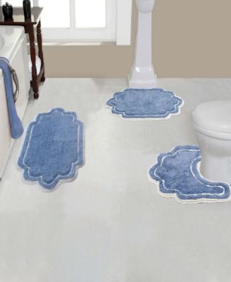 Home Weavers Allure Bathroom 3-Pc. Bath Rug Set