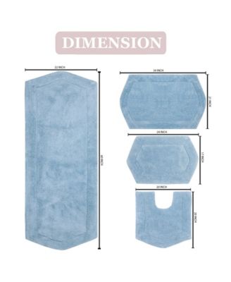 Home Weavers Waterford 4-Pc. Bath Rug Set