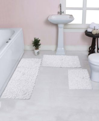 Bell Flower 3-Pc. Bath Rug Set