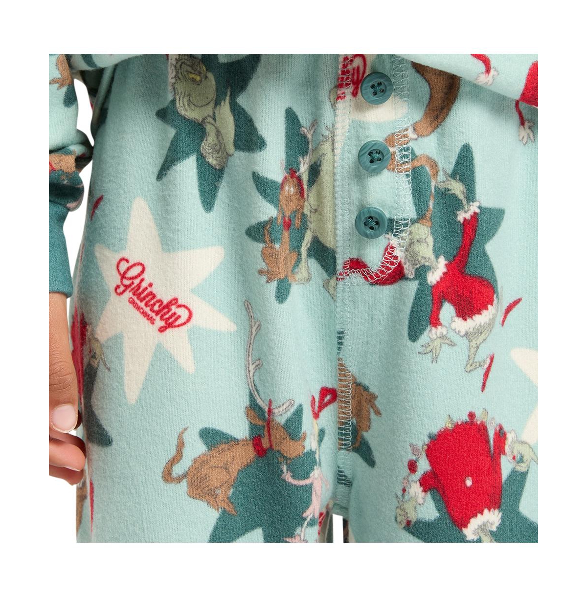 Cotton On Boys Freddy Long Sleeve Pyjama Set Licensed -grinch star