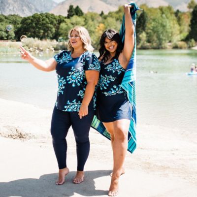 Plus Size Maya Tankini Swim Top With Removable Cups