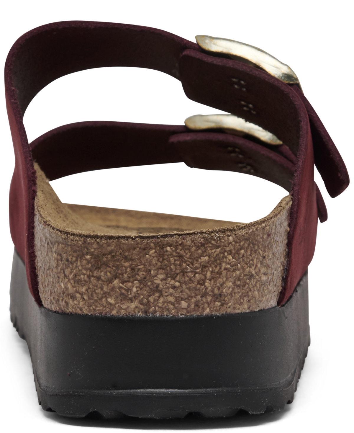 Birkenstock Women's Arizona Flex Platform Nubuck Leather Zinfadel (medium/narrow) In Zinfandel