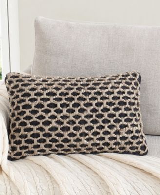 Jada Jute Decorative Pillow, 12" x 20"