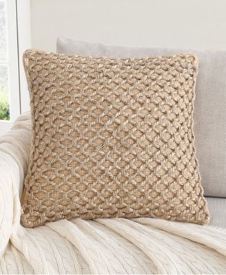 Jada Jute Decorative Pillow, 20" x 20"