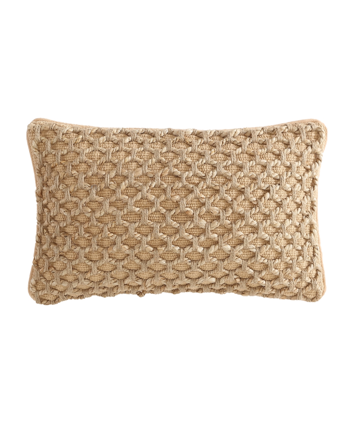 Boho Living Jada Jute Decorative Pillow, 12" X 20" In Sand