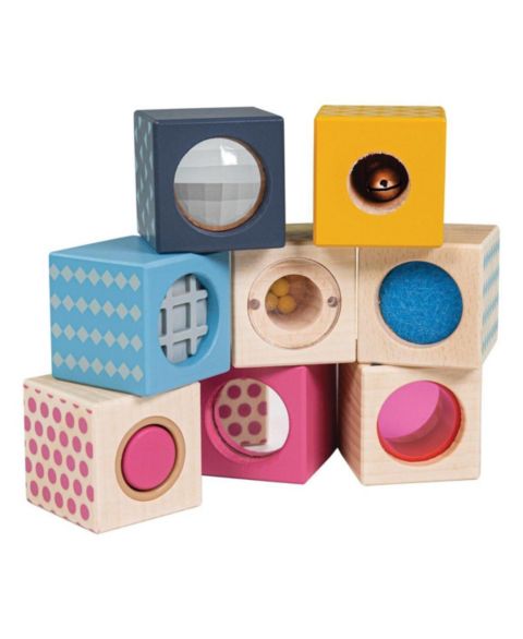 Детские конструкторы Bigjigs Toys Bigjigs Wooden Sensory Blocks - Set of 8