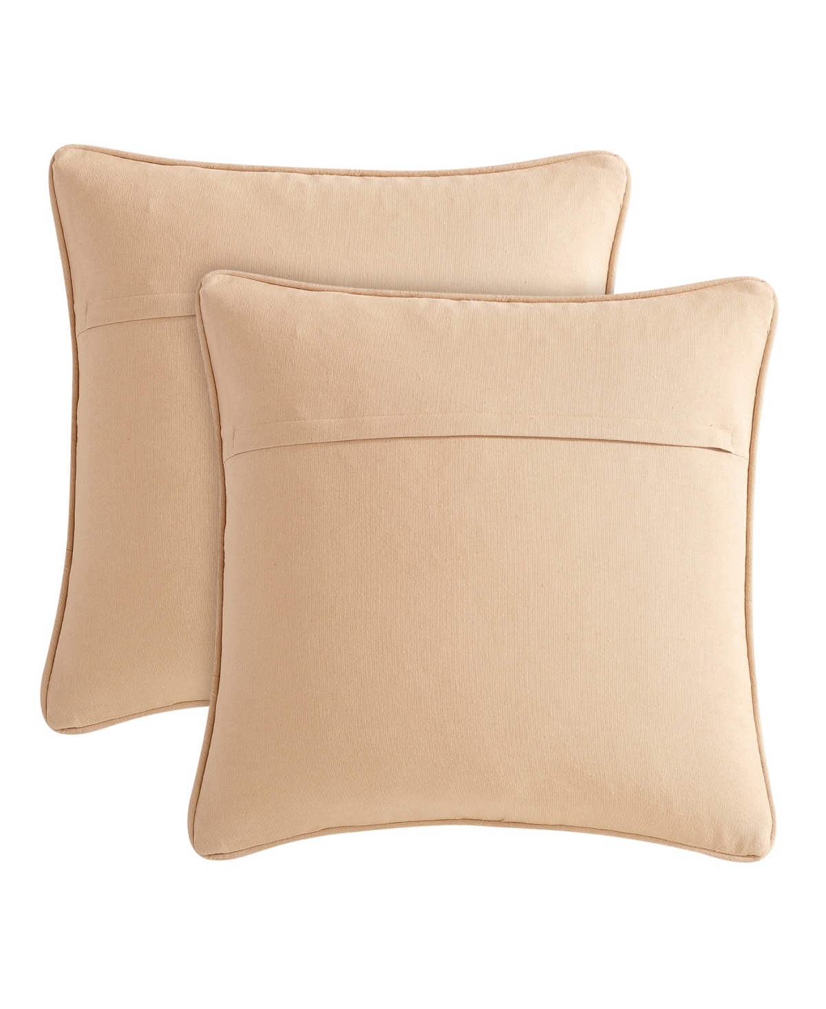 Boho Living Jada Jute Decorative Pillows 2 Piece Set, 20" X 20" In Beige