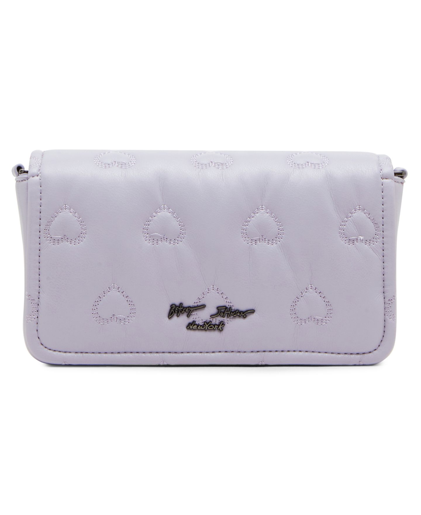 Женская сумка Betsey Johnson Heart Quilted Crossbody, цвет: Лавандовый — фото 2