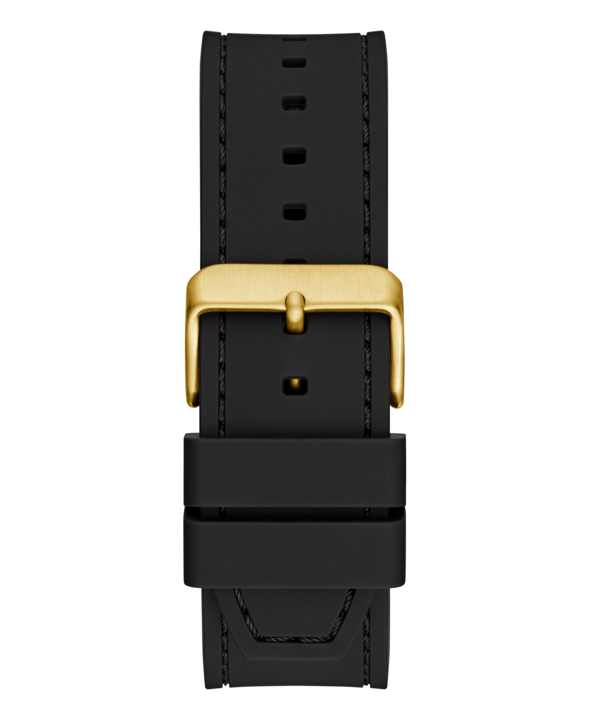 Guess Men's Analog Black Silicone Watch, 42mm In Black