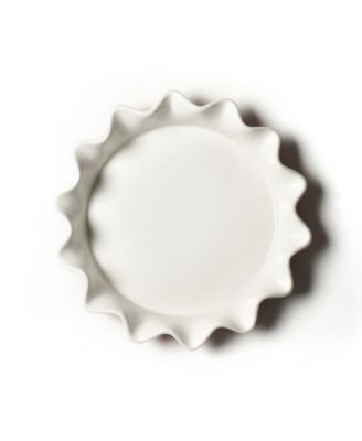 Stripe 8" Ruffle Pie Dish