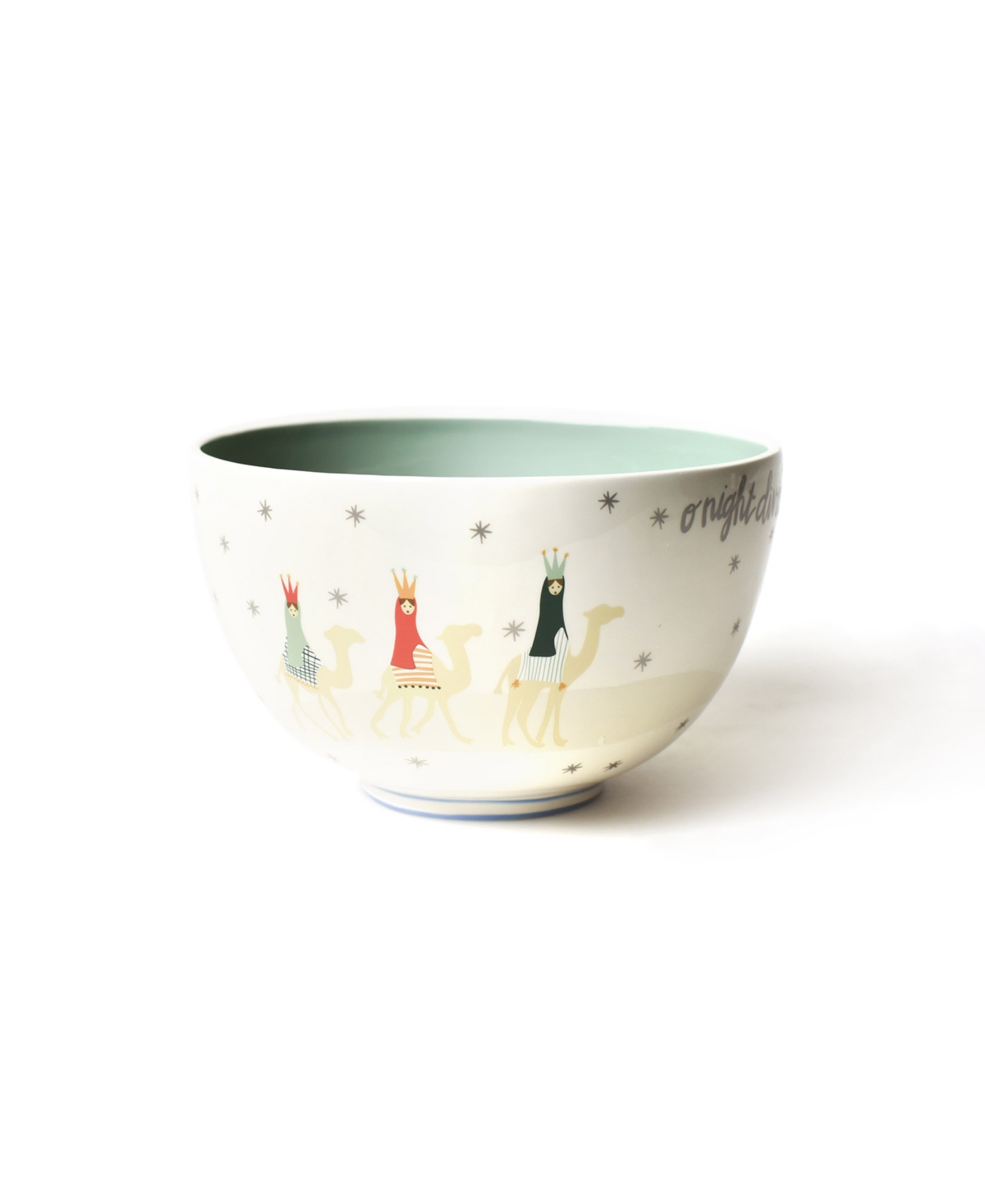 Coton Colors O Holy Night In Color Footed Bowl In White