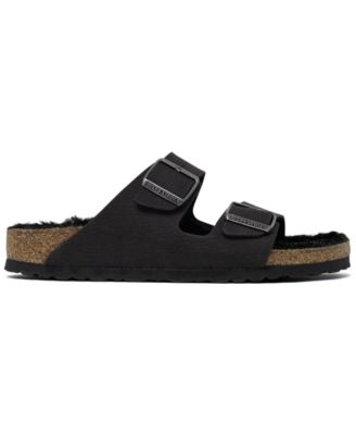 Women's Arizona Shearling Synthetic Sandals from Finish Line