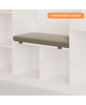 Kids Bookshelf with Reading Nook 47.75in Width Children Bookcase