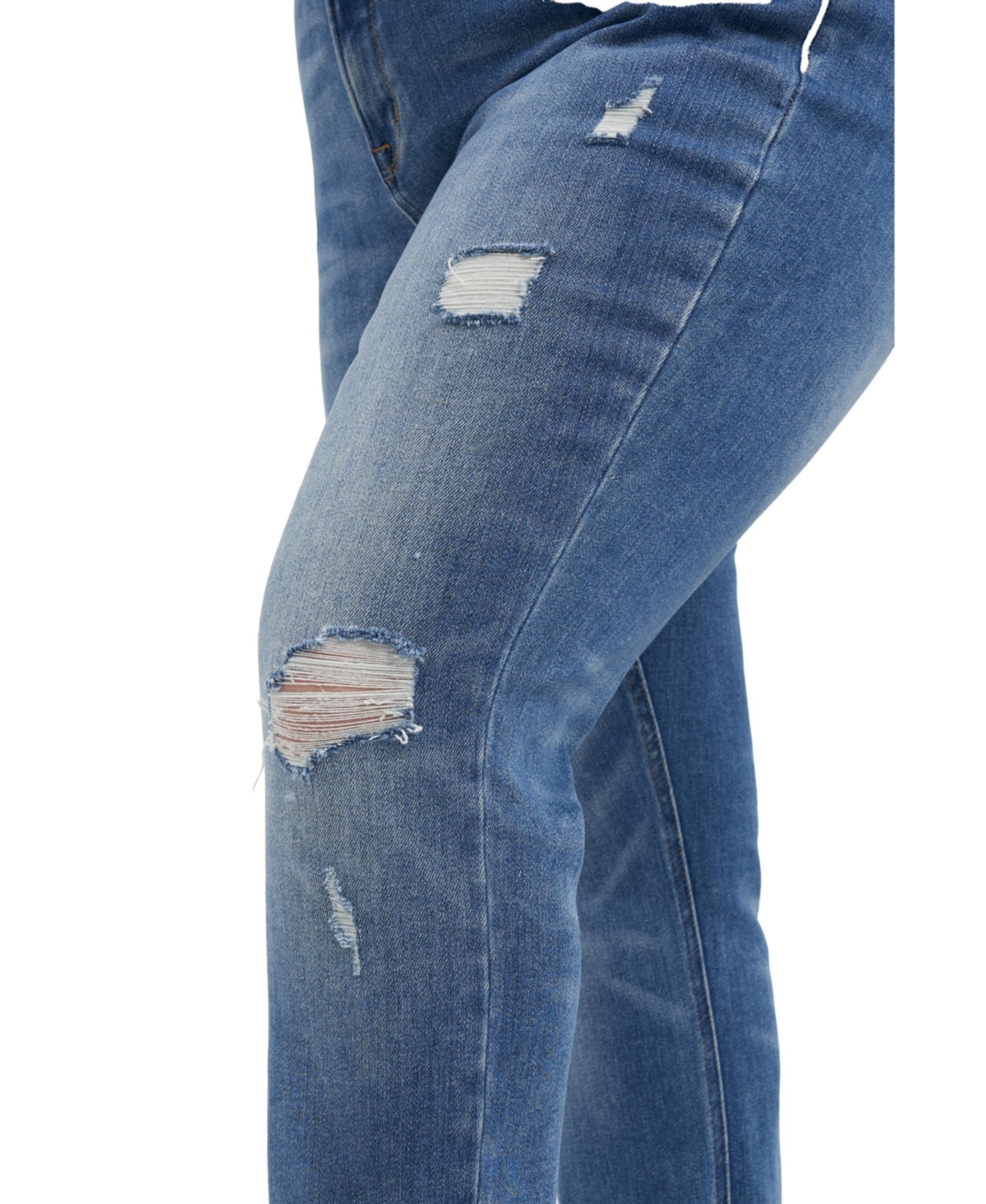 Bayeas Plus Size High Rise Grinded Mom Jeans