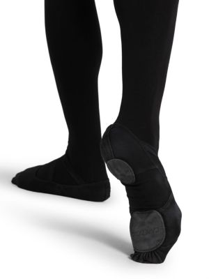 Girls Hanami Canvas Ballet Shoe Black