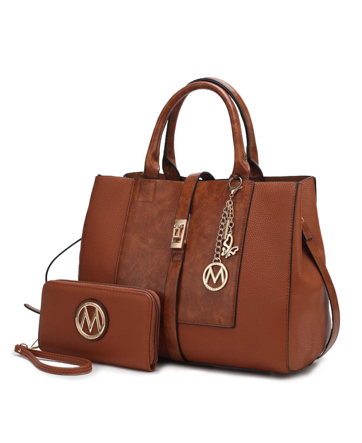 Mkf Collection Yola Satchel Handbag with Wristlet Wallet by Mia K.