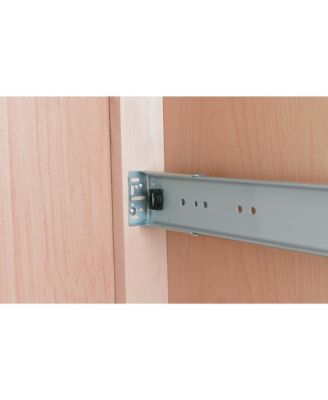 Pullout Top Mount Trash Can 35 qt., Silver, 4WCTM-1816DM-1