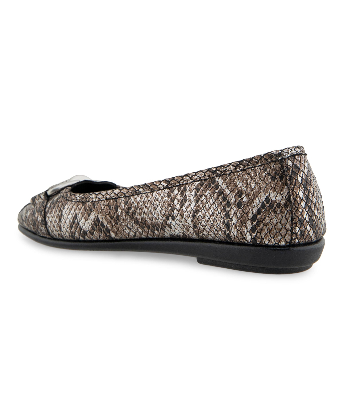 AEROSOLES WOMEN'S BENTLEY BUCKLE FLATS 