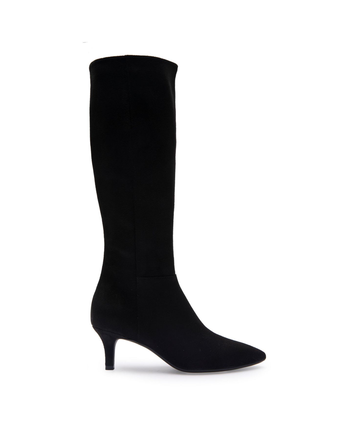 Женские ботинки Aerosoles Epic Kitten Heel Tall, цвет: Чёрный искусственный замшевый — фото 2