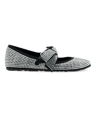 Women's Poppy Bow Mary Jane Flats